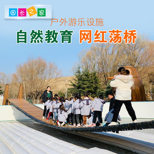 园长之家户外网红荡桥摇摆桥游乐设备运动玩具实木成人亲子儿童 商品图0