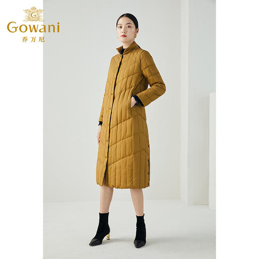 乔万尼冬季新品显瘦双面穿设计抗寒保暖长款过膝羽绒服ES4T416 商品图1