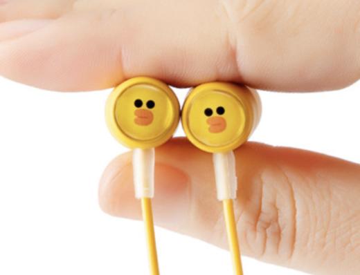 韩国 可爱Line Friends Sally有线耳机耳麦JPY带授权招加盟代理 商品图1