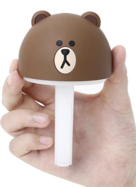 韩国 可爱Line Friends棕色迷你加湿器JPY带授权招加盟代理 商品图1