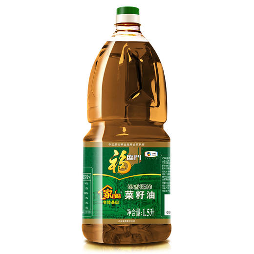 福临门 食用油 家香味非转基因压榨菜籽油1.5L 中粮出品 商品图0