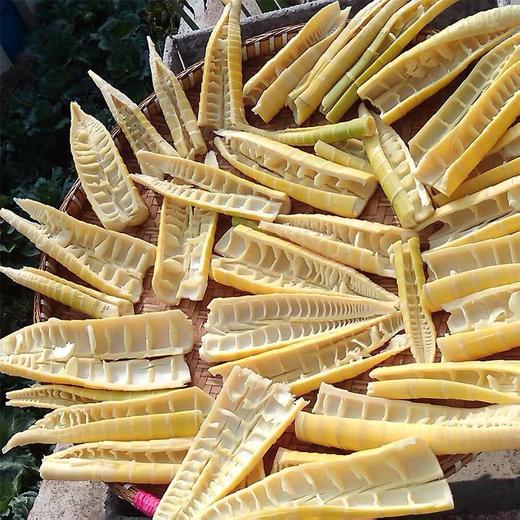贵州特产盘州盘县老厂竹海镇干竹笋农家自制太阳晒干500g 商品图2