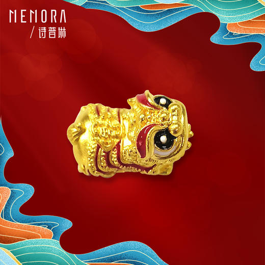 足金醒狮转运珠 黄金小醒狮转运珠HP431101 商品图0