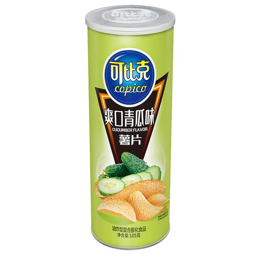 可比克薯片 青瓜味105g 休闲零食 膨化食品 商品图0
