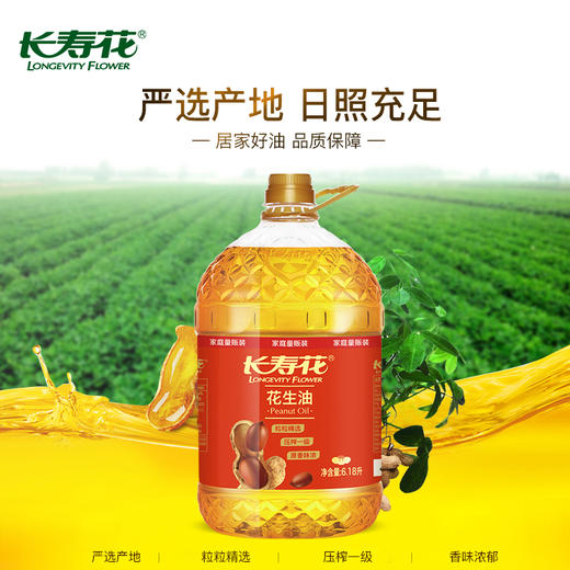 长寿花 食用油 压榨一级花生油6.18L(新老包装随机发货） 商品图4