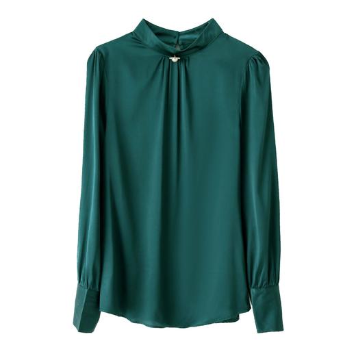 上海旗袍厂ASE-9015圆领时尚气质真丝衬衫 商品图4