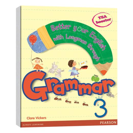 朗文小学教材英文语法提升第3级 英文原版 Pearson Grammar3 培生少儿英语语法可教学 朗文欢迎语法补充 学校自学应试 英文版书籍 商品图1