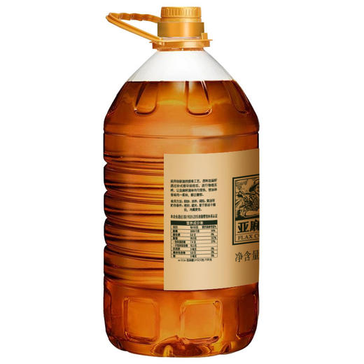 亚麻公社 胡麻油6.18L 亚麻籽油 食用油家庭装 温控工艺 自然提香 商品图2