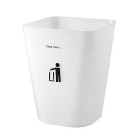 京东京造 简约磨砂垃圾桶 分类方形废纸篓办公客厅