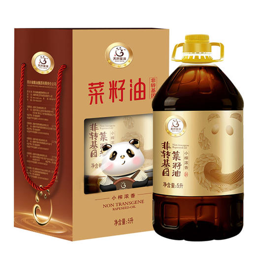 天府菜油 小榨工艺 四川浓香菜籽油 5L（五星）礼盒装 非转基因 食用油 川粮国企出品 商品图0