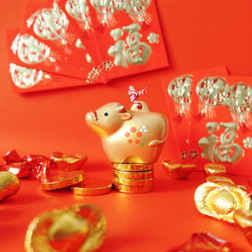 HUJI祤集摆件小金牛