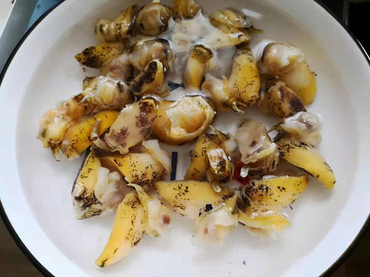 海洋岛干冰假鲍鱼肉，原浆纯肉珍珠鲍老婆脚，500克/袋，鲜嫩无冰衣，做凉拌辣炒各种炒菜搭配，东三省包邮。 商品图7