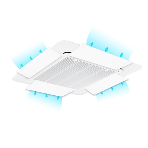 宜百利 中央空调挡风板 吸顶机天花机防直吹空调挡板 出风口导风遮风罩冷气出风口挡板 一体式60cm精致款5502 商品图0