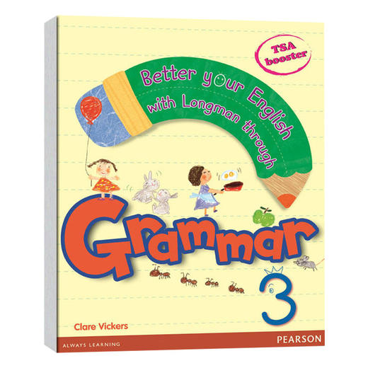 朗文小学教材英文语法提升第3级 英文原版 Pearson Grammar3 培生少儿英语语法可教学 朗文欢迎语法补充 学校自学应试 英文版书籍 商品图0