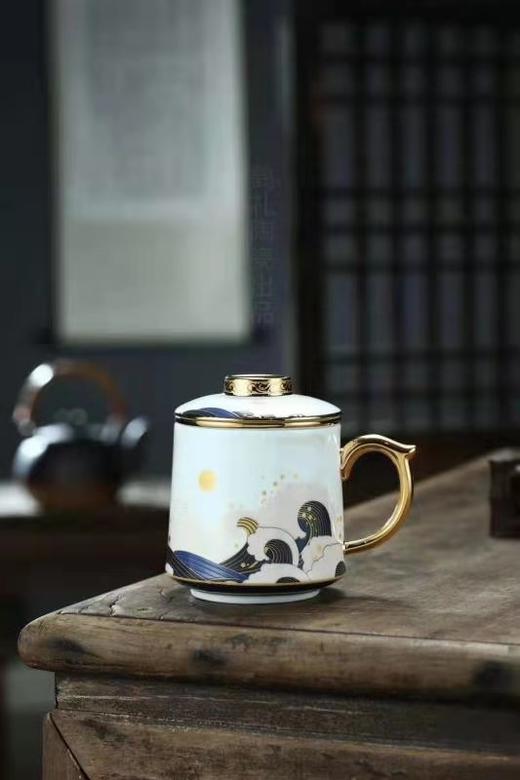 四海升平如鱼得水茶漏杯 商品图1