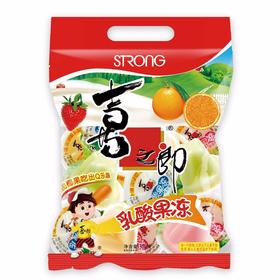 喜之郎 乳酸果冻 混合口味495g 果味布丁 休闲零食下午茶 儿童零食