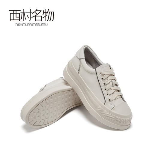 西村名物2021春季新款低帮潮流百搭平底板鞋运动网红潮鞋女X21AM11491 商品图1