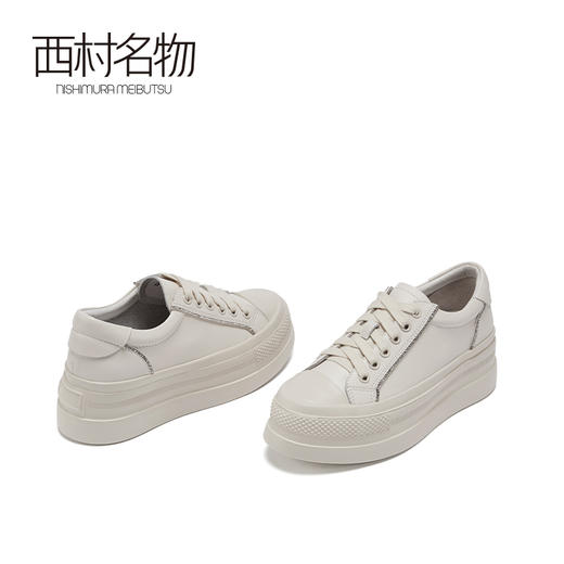 西村名物2021春季新款低帮潮流百搭平底板鞋运动网红潮鞋女X21AM11491 商品图4