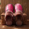 PDD-WNL210107新款居家牛筋底防滑加厚保暖皮棉拖鞋TZF 商品缩略图3