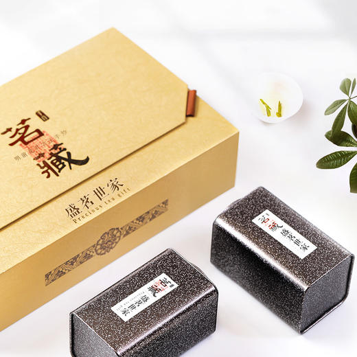 盛茗世家 茶叶绿茶 明前浓香龙井茶礼盒装大份量西湖春茶250g 商品图1