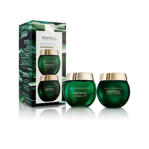 HR赫莲娜 绿宝瓶日晚霜套盒轻乳霜50ML睡眠晚霜50ML 法国 商品图0