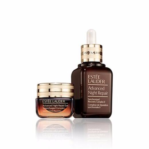 ESTEE LAUDER 雅诗兰黛 抗蓝光眼霜15ml+小棕瓶精华50ml 套盒 美国 商品图0