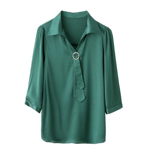 上海旗袍厂ASE-9021 圆领时尚气质真丝衬衫 商品图5