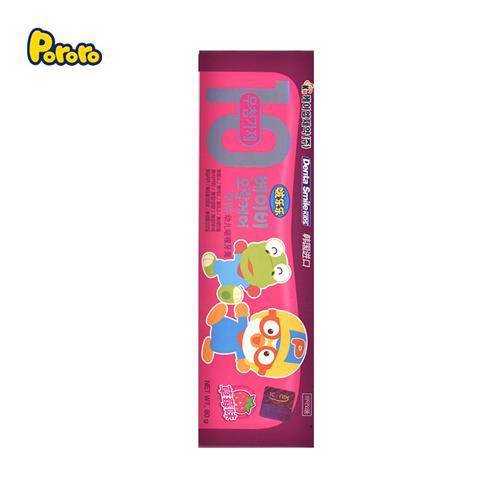 Pororo 啵乐乐 幼儿啫喱牙膏 10无草莓味80g*2支  0-2岁 韩国 商品图2