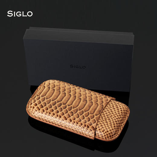 Siglo Snake Print Cigar Case世纪雪茄皮套 便携雪茄盒 蛇皮纹路 商品图3