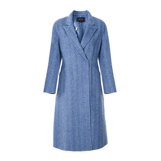 EITIE爱特爱冬季新款经典气质翻领收腰显瘦羊毛呢大衣外套女6414118 商品图7