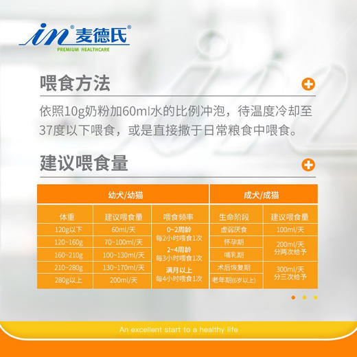 麦德氏四合一配方羊奶粉300g 宠物羊奶粉狗狗猫咪通用 商品图4