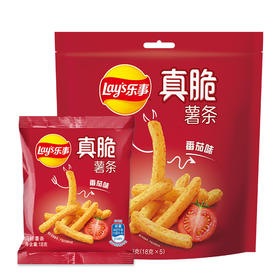 乐事（Lay’s）零食 休闲食品 真脆薯条 番茄味 90g 百事食品
