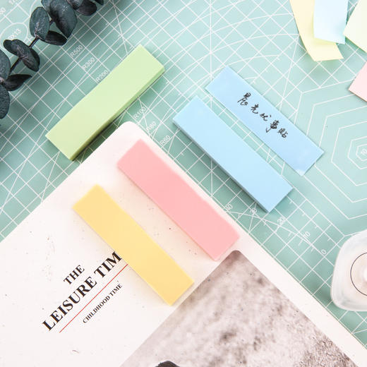 晨光(M&G)文具100页4色便利贴 粘性标签贴姓名贴 记事留言贴优事贴便签本子 4条装YS-13 商品图2