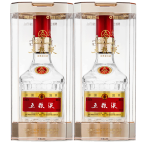 （双瓶装）第八代五粮液 52度 375mL*2瓶