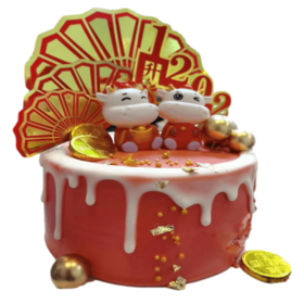 福气娃娃-鲜果奶油蛋糕