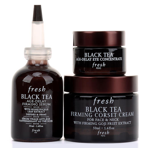 法国 FRESH馥蕾诗 红茶/黑茶三件套（精华50ml+眼霜15ml+面霜50ml） 商品图2