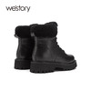 westory马丁靴女2021年新款春季英伦风冬加绒瘦瘦靴女S20DS80631 商品缩略图2