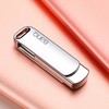 banq 64GB USB3.0 U盘 F61高速版 银色 全金属电脑车载两用优盘 360度旋转 防震抗压 质感十足 商品缩略图4