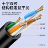 山泽(SAMZHE)六类网线 CAT6类千兆极速8芯双绞 工程家用电脑宽带监控电脑网络跳线成品网线 黑色1.5米 WD6015 商品缩略图1
