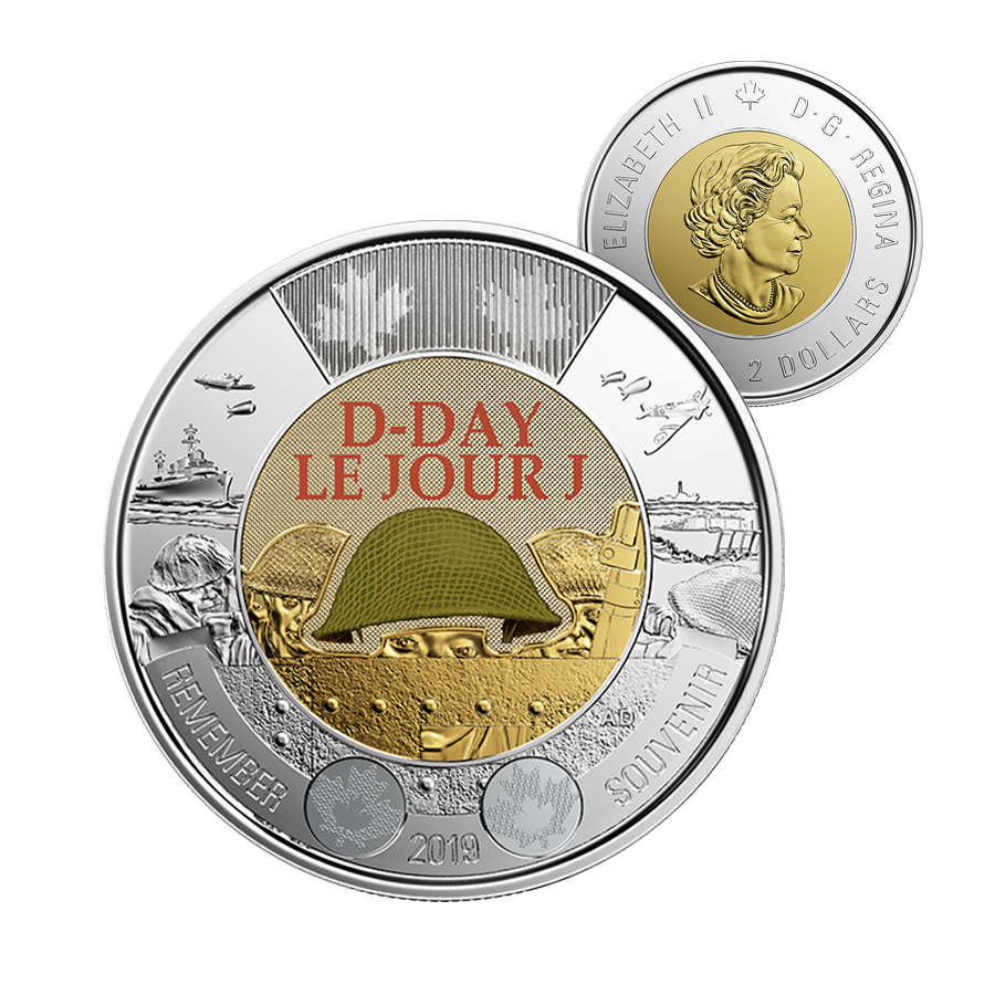 2019诺曼底登陆75周年纪念币 D-DAY 加拿大