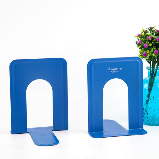 广博(GuangBo)6英寸（高15cm）金属铁书立书挡书靠2片/付 颜色随机WZ5935S 商品图6