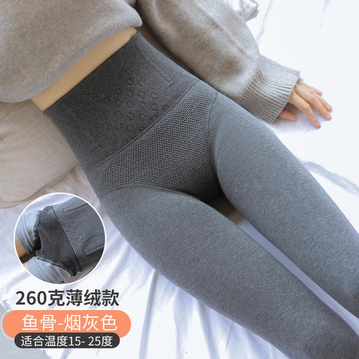 【塑形产后压力高腰收腹打底裤】加大码女外穿秋冬加厚加绒棉一体保暖连裤袜 商品图2