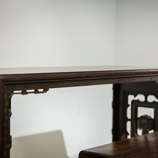 清代  红木板足琴桌琴凳成套 商品图3