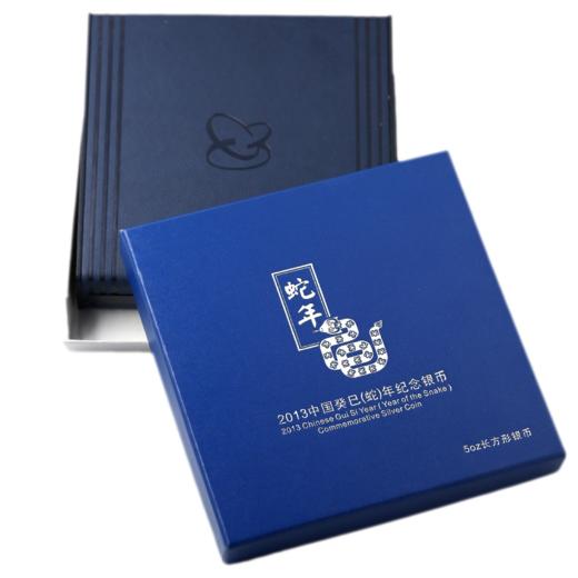 河南中钱  中国金币 2013年蛇年金银纪念币 5盎司方银 商品图2
