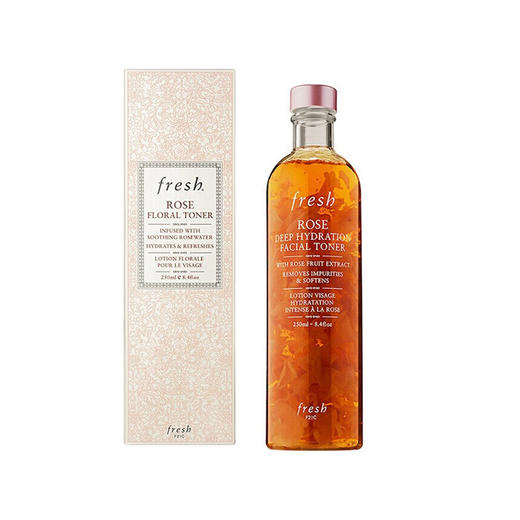 法国 FRESH馥蕾诗 玫瑰三件套 花瓣水250ML精华30ML面霜50ML 商品图1