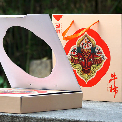 故柿 陕西富平霜降柿饼 纯手工制作 香甜糯弹 柿中精品 2斤礼盒装 商品图6