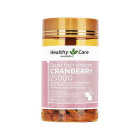 HealthyCare 超级蔓越莓胶囊25000mg 90粒 卵巢保养 澳大利亚