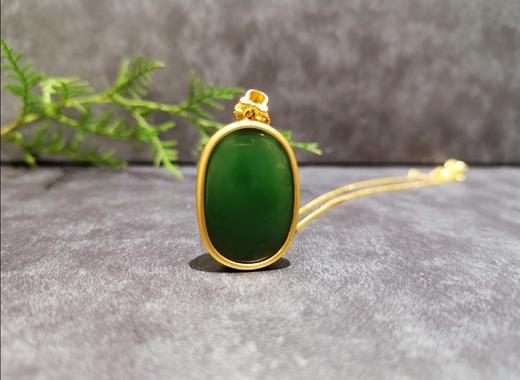 【御珠宫坊】金镶碧玉吊坠 商品图1