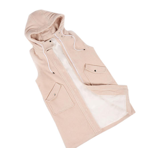 裁缝学苑AG119女士连帽马甲纸样女中长款棉衣外套服装样板图裁剪 商品图5