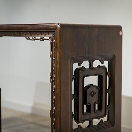 清代  红木板足琴桌琴凳成套 商品图4